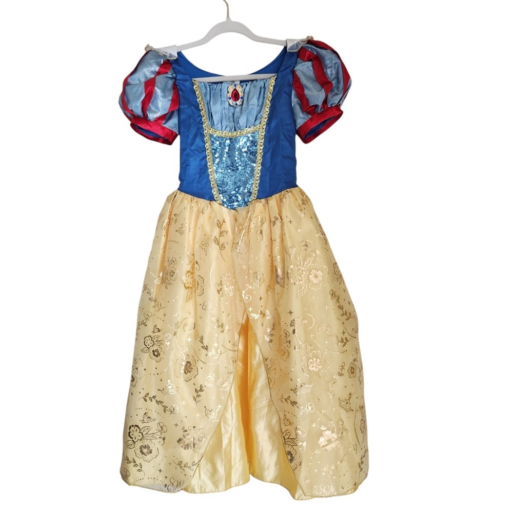 Disney Snow White Inspired Blue Red and Gold Princess Dress Costume